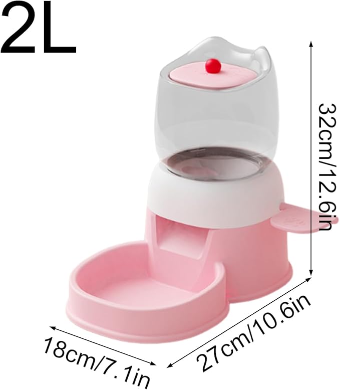 Automatic Pet Feeder - Press Design Cat Food Bowl, Pets Dispenser for Indoor Home Cage, Smart Pet Feeder with Timed Feeding Feature, Dog Food Bowl, Pets Feeding Dispenser for Patio Outdoor
