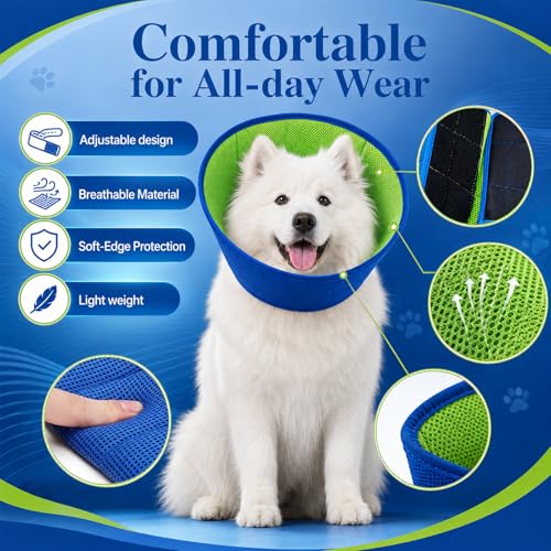 Soft Dog Cone Collar After Surgery, Adjustable Pets | Pet Essentials - Image 7