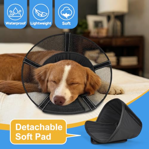 Mesh Dog Cone Collar Soft to Stop Licking Surgery Recovery - Image 4