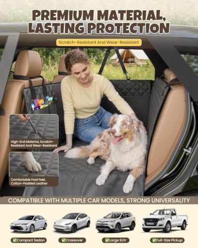 Dog Seat Cover for Back Seat Hard Bottom Dog Car Seat - Image 7