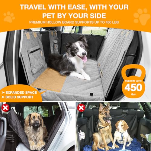 Dog Car Seat Cover for Back Seat, Hard Bottom Back Seat - Image 3
