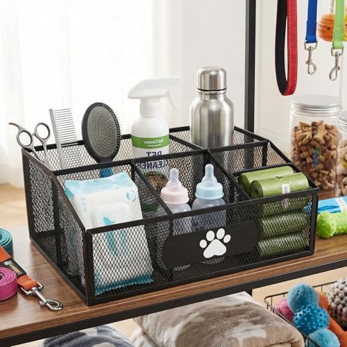 Pet Supplies Organizer with 6 Compartments, Portable Dog - Image 7