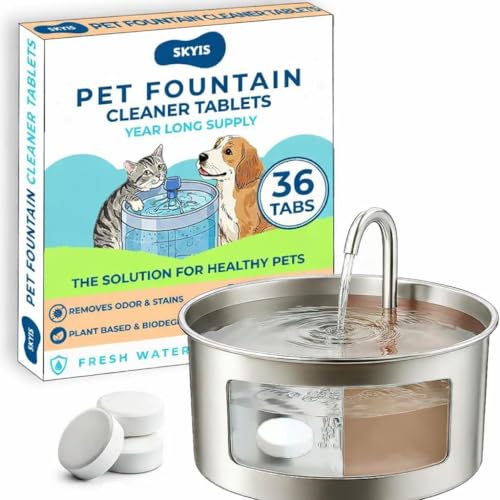 Skyis Pet Fountain Cleaner Tablets 36-Pack, Cat & Dog | Pet Essentials - Image 2