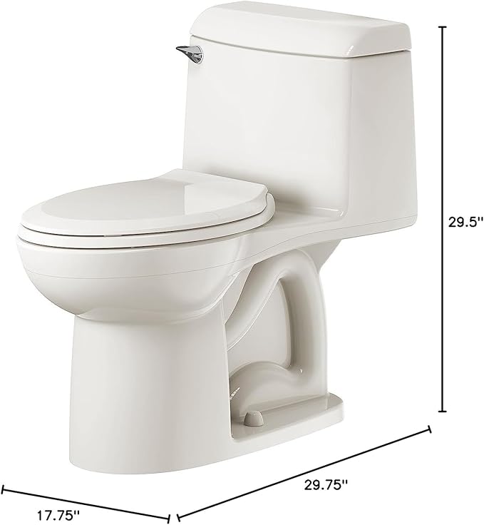 American Standard 2034314.222 Champion 4 One-Piece Toilet with Toilet Seat, Elongated Front, Chair Height, Linen, 1.6 gpf