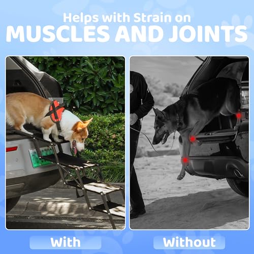 Dog Car Stairs – Portable Non-Slip Pet Stairs for High - Image 4
