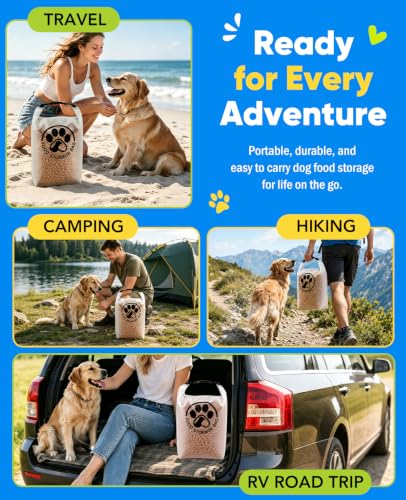 Pet Food Storage Bag for Travel - Transparent Leak-P | Travel Essentia - Image 8
