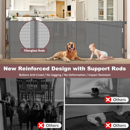 Reinforced 41" Extra Tall Pet Gate 100" Extra | Pet Essentials - Image 3