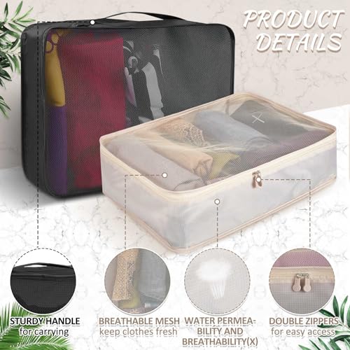 Silkfly 8 Pcs XL Packing Cube for Travel Luggage,Sim | Travel Essentia - Image 4