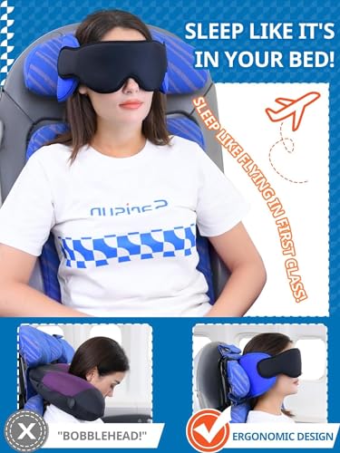 SARISUN Travel Pillow for Airplanes Sleep, Seat Stra | Travel Comfort - Image 3