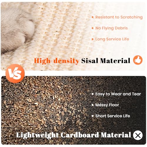 Interactive sisal cat scratcher with ball track - image 5