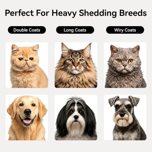 aumuca Undercoat Rake for Dogs, Deshedding & Dematti | Grooming & Care - Image 3