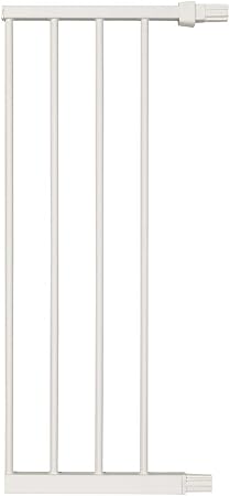 MidWest Homes for Pets Steel Pet Gate Extension; Pet Gate Extension Measures 11' Wide x 29' High in Soft White (Fits MW Model # 2929SW)