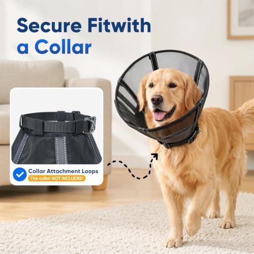 Dog Cone Collar Soft Liner to Stop Licking Surgery | Pet Essentials - Image 4