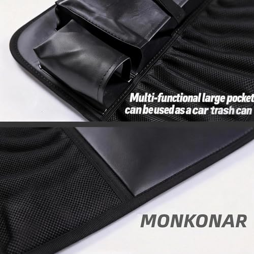 Leather Car Backseat Organizer with Tablet Holder - 9 - Image 4