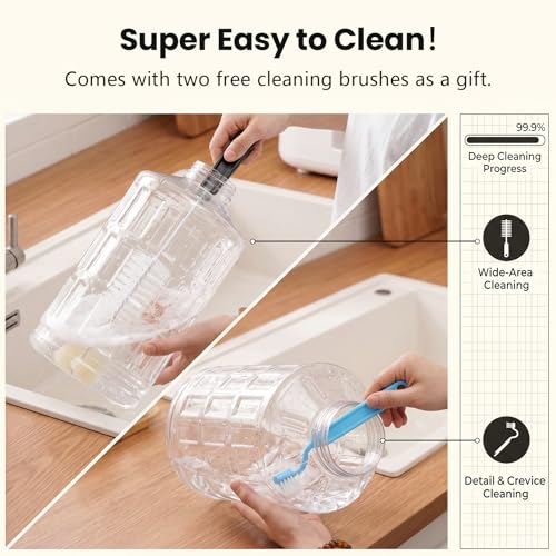 CZPET Dog Water Bowl Dispenser 5L, Wider Mouth Gravi - Image 3