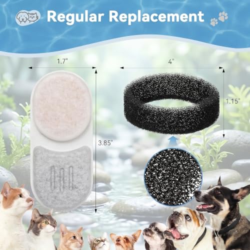 Cat Water Fountain Filter Replacement Kit, 12 Filters - Image 7