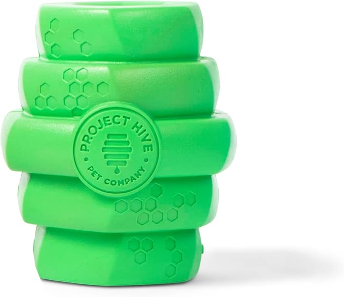 PROJECT HIVE ·PET COMPANY· - Tropical Coconut Scented - Hive Chew Toy for Large Dogs - Dog Chew Toy for Large Breeds - Floats in Water - Durable and Tough - Made in The USA