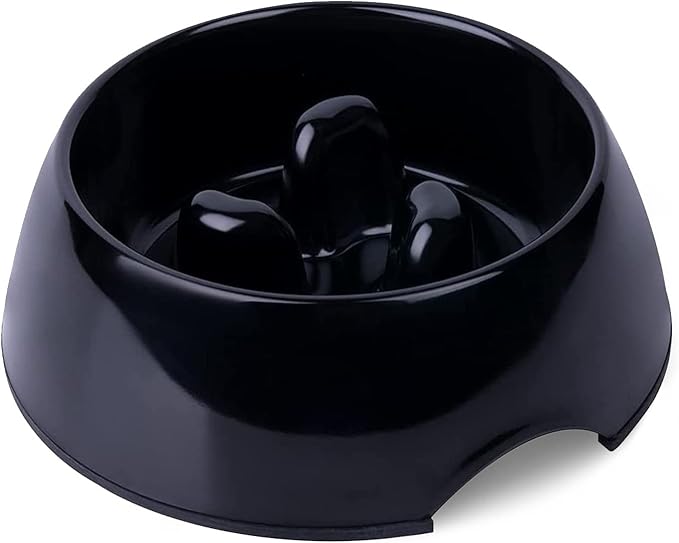 Super Design Slow Feeder Dog Bowl, 1/2 Cup, Non-Slip, Heat-Resistant, Sturdy, Dishwasher Safe, Suitable for Large Dogs