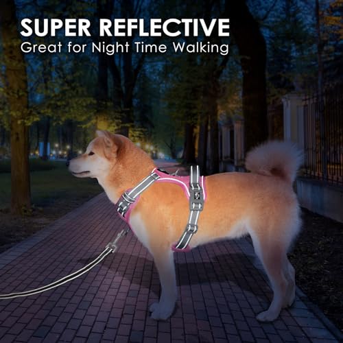 PHOEPET No Pull Dog Harness, Unique Colors Reflective | Pet Essentials - Image 7