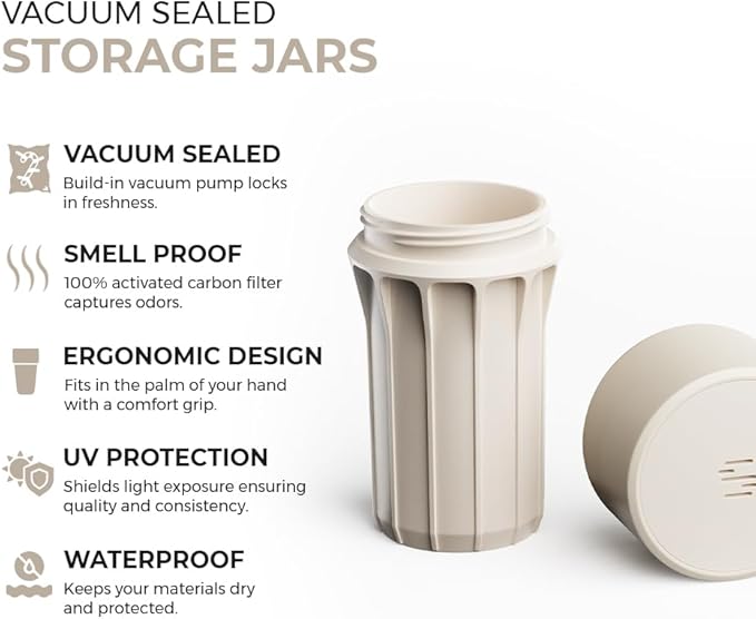Staze Preserve Vacuum Sealed Storage Jars (148ml) | Food Storage Container with Protection - (CAMO TRIO)