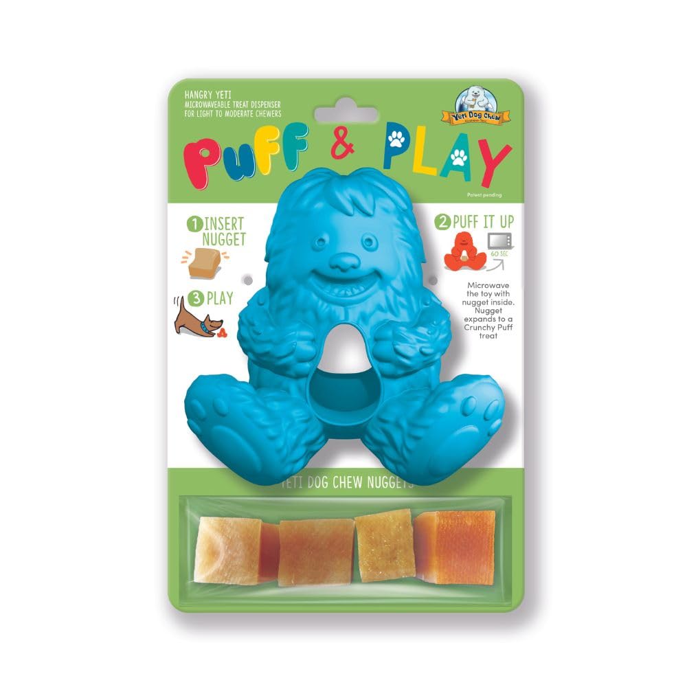 Yeti Puff & Play Interactive Dog Toy, Nugget Treat D - Image 1