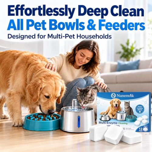 Pet Bowl Cleaner Tablets-24 Pack,For Slow Feeder & Water - Image 8