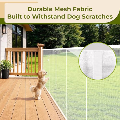 235" Extra Wide Retractable Baby Gates Dog Gate, 47" Tall - Image 5