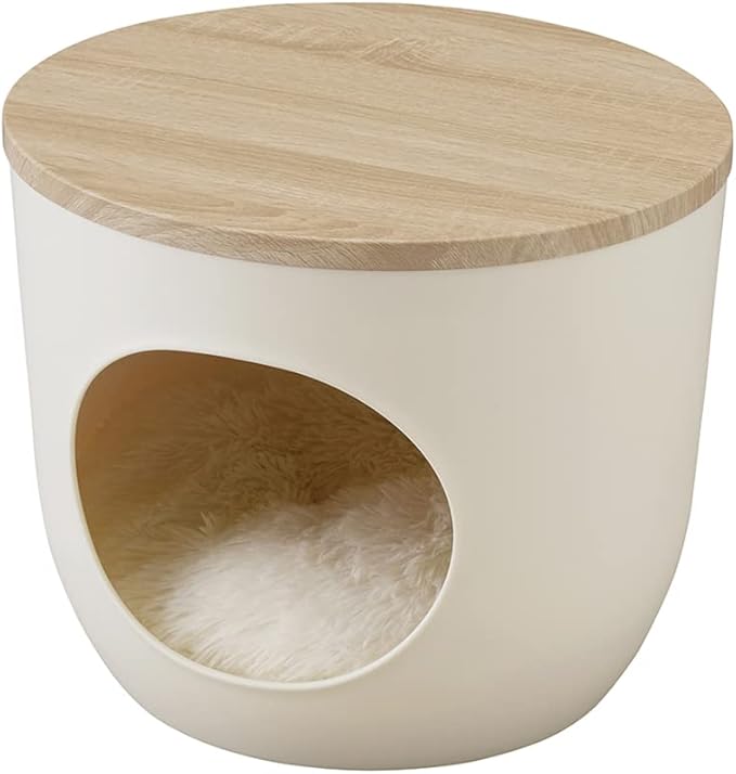 Iris Ohyama Interior Pet House for Dogs and Cats, Light Natural