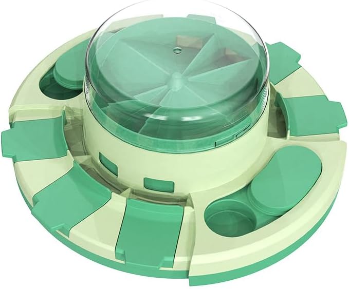 Dog Puzzle Toy Slow Feeder, Interactive Treat Dispensing Dog Toy with 2 Difficulty Levels, Mental Stimulation & Slow Feeding Puzzle Dogs(Morandi Green)