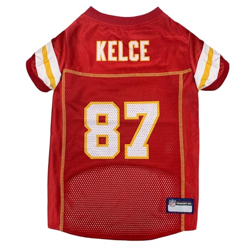 NFLPA Travis Kelce PET Jersey, NFL Dog Shirt, Size Medium, Kansas City Chiefs Mesh Jersey for Dogs - Image 2