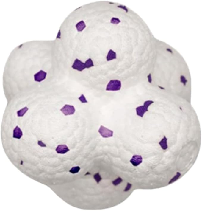 Dog Calming Chew Toy, Durable Aggressive Chewer Ball with Emotional Support Plush, Flying Disc Fetch Toy for Large Medium Dogs, Tough Chew Resistant Ball and Ring, Interactive Pet Toy (White Style1)