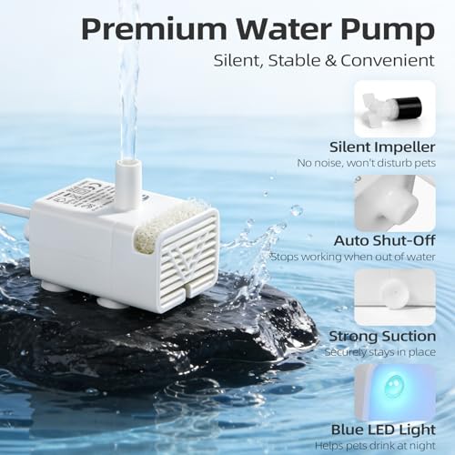 Cat Water Fountain Pump, Auto Waterless Power-Off JY-830 Pump - Image 7