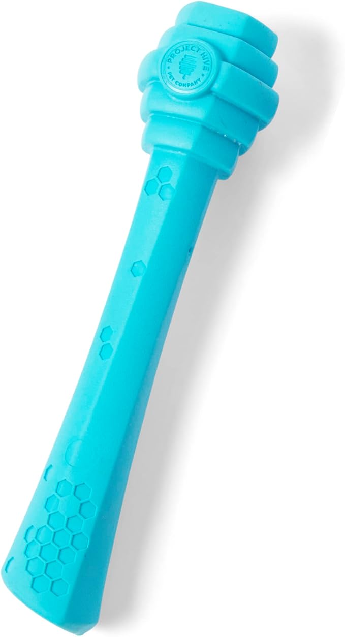PROJECT HIVE ·PET COMPANY· - Soothing Vanilla Scented - Hive Dog Fetch Stick for Large Breeds - Dog Stick Toy - Floats in Water - Treat Dispenser Toy - Durable and Tough - Made in The USA