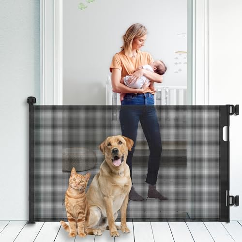 Upgraded Retractable Baby Gate for Stairs, 33"Tall Expands - Image 2