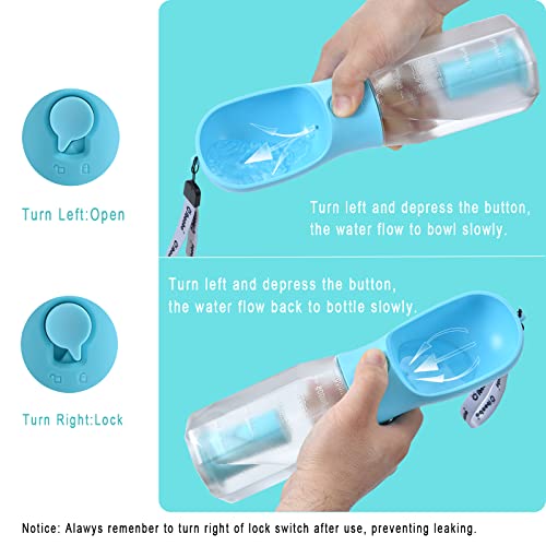 Dog Water Bottle with Food Container & Poop Bag Holder & Filter - Image 5