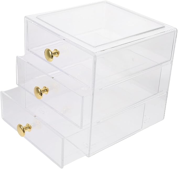 Veemoon Organizer Box Storage Bin for Bathroom Cosmetics Jewelry Office Supplies