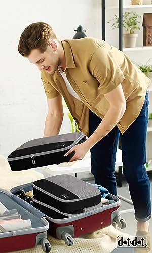 Dot&Dot Medium Packing Cubes - 4 Pcs Suitcase Organi | Home Organizati - Image 5