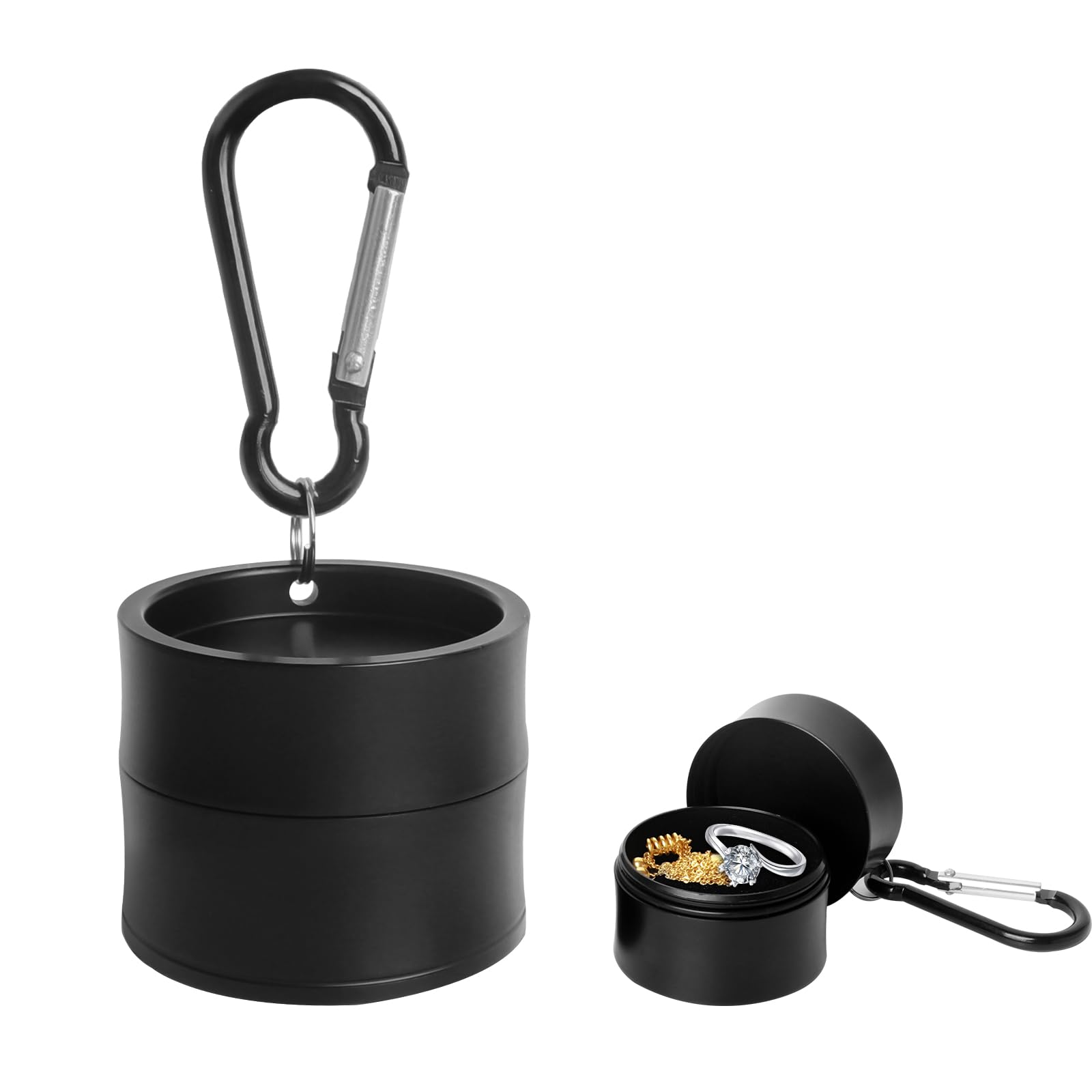Mini Travel Ring Holder Keychain, Portable Jewelry H | Travel Safety - Image 1