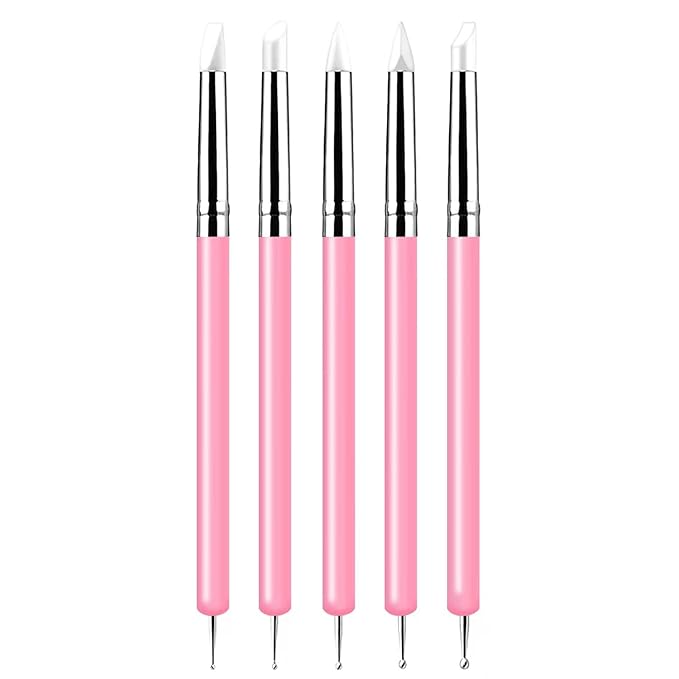 Professional Nail Art Brush Set with Liner, Gel, Fan, Silicone & Dotting Brushes - Nail Art Tool Kit for Acrylic & Gel Nail Art, French Tip, Ombre & Intricate Patterns, Salon & DIY Manicure
