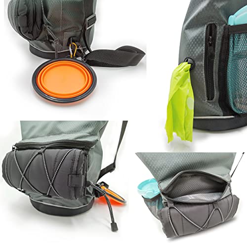Waterproof Roll Top Pet Dog Food Travel Organizer Storage - Image 7