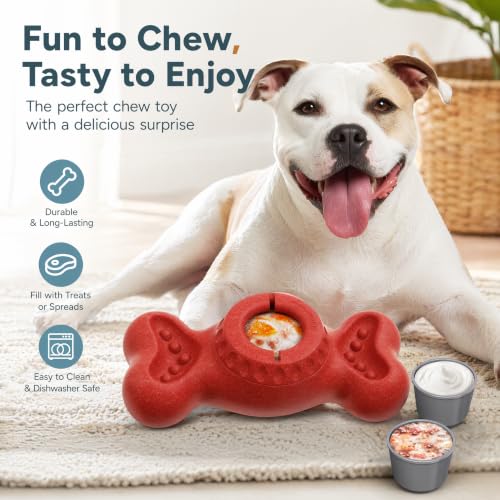 Dog Enrichment Toys - Freezable Treat Dispensing Bon - Image 7