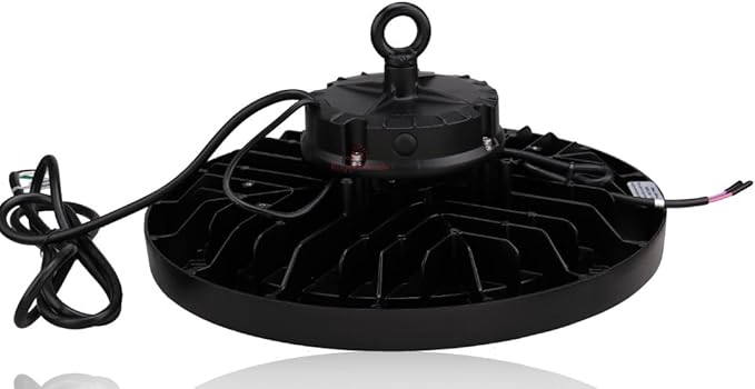 RuggedGrade 240W - Titan V Series LED High Bay UFO Light with Motion Sensor - 35,300 Lumens - High Voltage 277-480V - 5000K Bright White - Outdoor LED Light - DLC 5.1 Premium