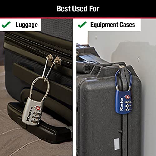 Master Lock TSA Approved Combination Luggage Lock, A | Travel Essentia - Image 4