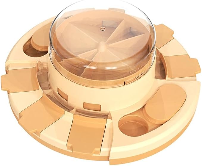 Dog Puzzle Toys, Slow Feeder Pup Food Treat Feeding Dispenser for IQ Training and Brain Stimulation, Press-and-Release Leak-Proof Dog Toy Gifts for Puppies, Cats, Dogs