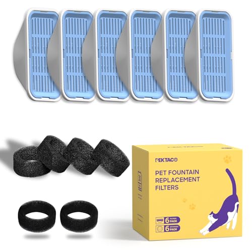 PEKTACO Cat Water Fountain Replacement Filters | Pet Essentials - Image 8