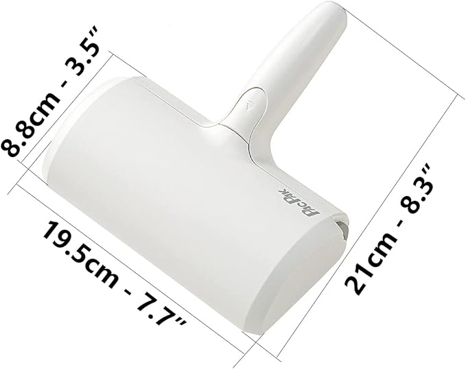 Nado Care Upgraded Pet Hair Remover and Dirt Remover for Furniture, Reusable Dog Hair Remover Roller for Dog & Cat, Self-Cleaning, Perfect Fur Remover for Couch, Carpet, Bed and Car and More (White)