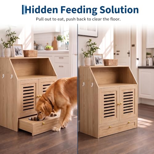 Garvee Dog Feeding Station with Storage & 2 Elevated - Image 8