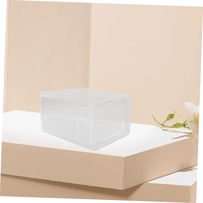 Veemoon 3pcs Clear Stackable Plastic Drawer Organizer Versatile Storage Bins for Bathroom and Daily Essentials Ample Capacity for Makeup and Home Use and Space Saving Design