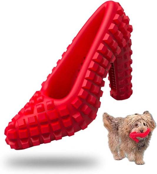Treat Dispensing Chew Shoe Interactive Puzzle Toys - Dog Chew Enrichment Toys for Aggressive Chewers, Boredom Relief and Brain Stimulating Game Keeps Small Medium Dogs Engaged