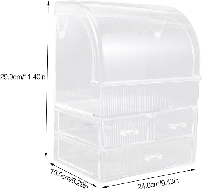 Large Capacity Makeup Storage Box Drawers Organizer Desktop Cosmetic Organizer Stylish Design